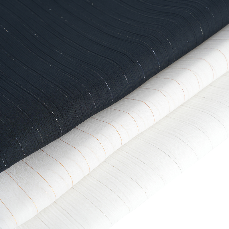 75D 실버 실크 쉬폰 크레이프