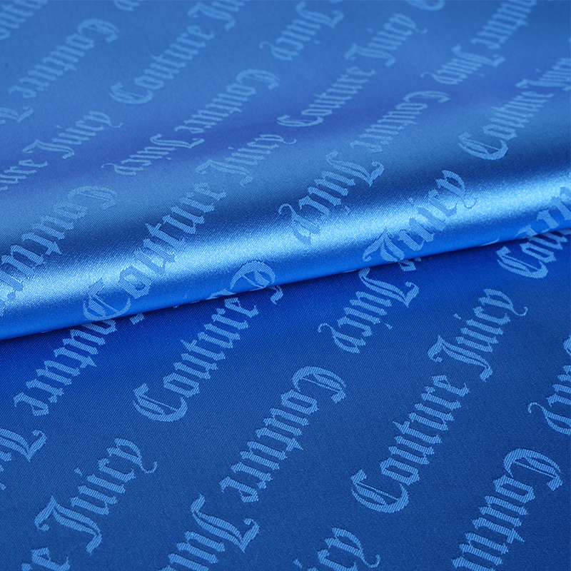 75D 스트레치 새틴 레터 자카드 원단