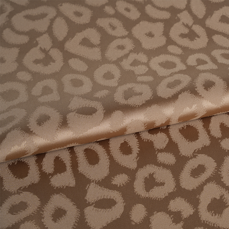 50/75 스트레치 새틴 레오파드 자카드