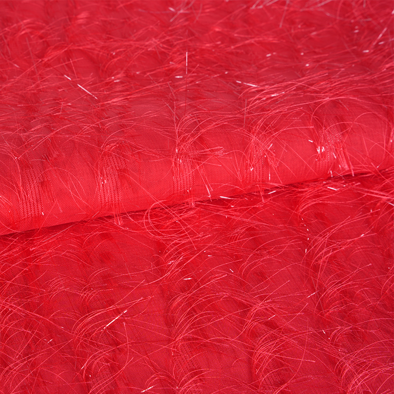 75D 스팽글 태슬 컷 플라워 우라기리 원단