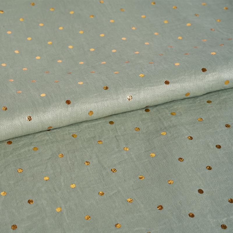 2026 벨벳 새틴 기류 실린더 도트 포일 스탬핑 원단