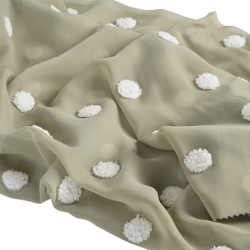 75d/18t 플랫 시폰(수건 자수 원단 포함)