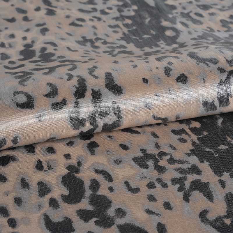 20d*21s 두꺼운 황금 면 작은 표범 인쇄 직물