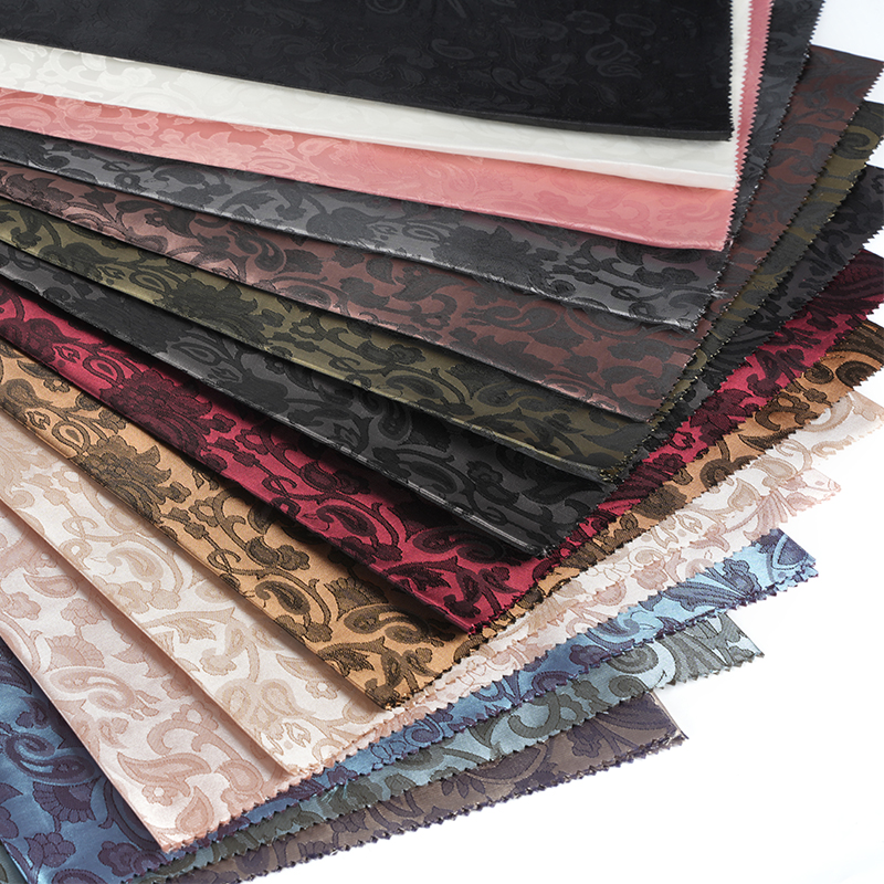 폴리에스테르 부채꼴 류트 플라워 자카드