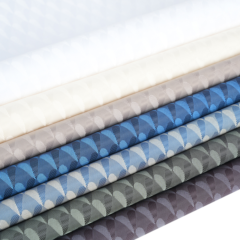 폴리에스테르 양이온 2색 대칭형 러브 자카드 염색