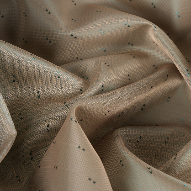 폴리에스테르 흰색 필라멘트 골판지 화살표 스트라이프 자카드