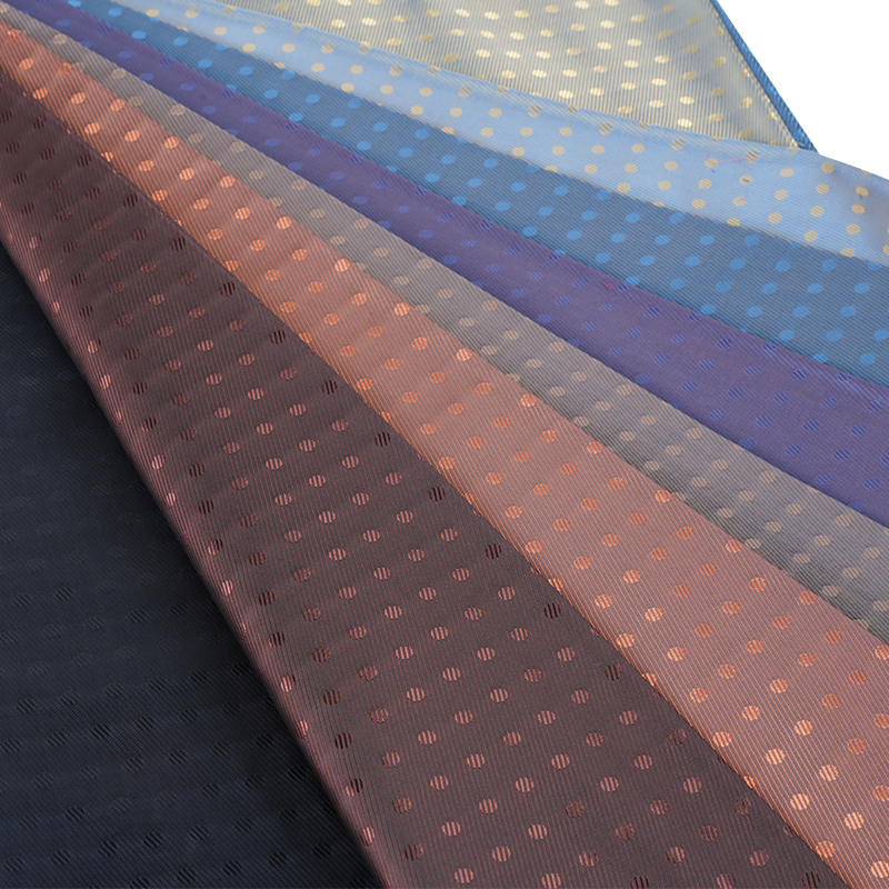 PV 능직 도트 자카드 직물