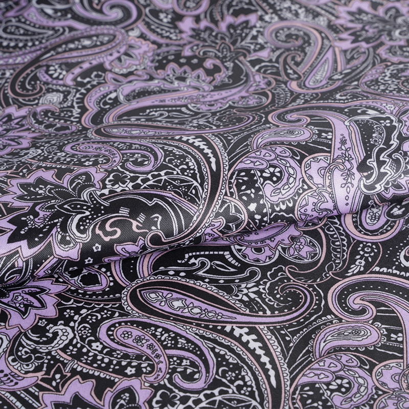 190T 폴리에스터 태피터 포니테일 소나무 잎 프린트 원단