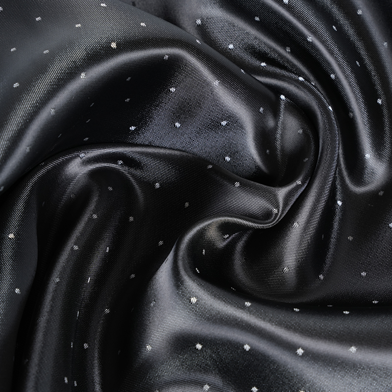 PV 새틴 도트 자카드 직물